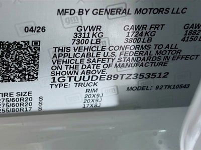 2026 GMC Sierra 1500 SLT