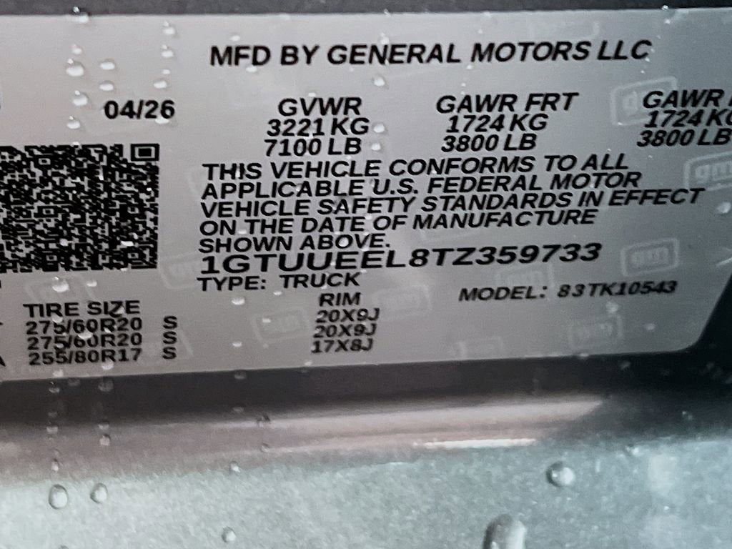 2026 GMC Sierra 1500 AT4
