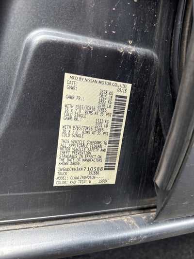 2019 Nissan Frontier SV