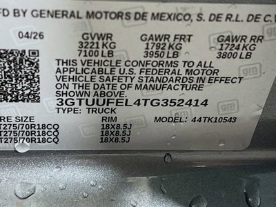 2026 GMC Sierra 1500 AT4X