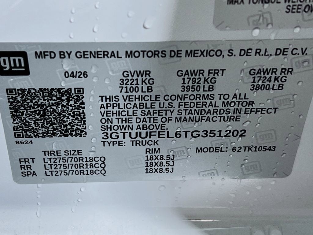 2026 GMC Sierra 1500 AT4X