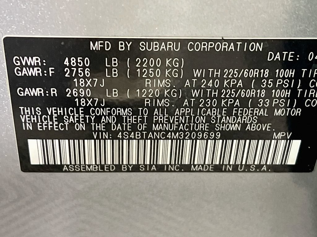 2021 Subaru Outback Limited