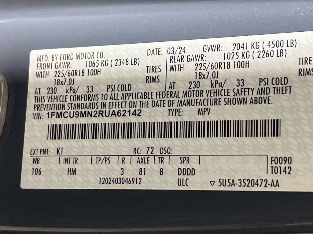 2024 Ford Escape ST-Line