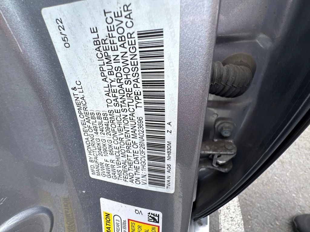 2022 Honda Accord Hybrid Sport