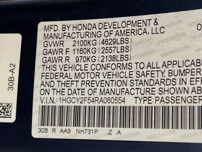 2024 Honda Accord Hybrid Sport