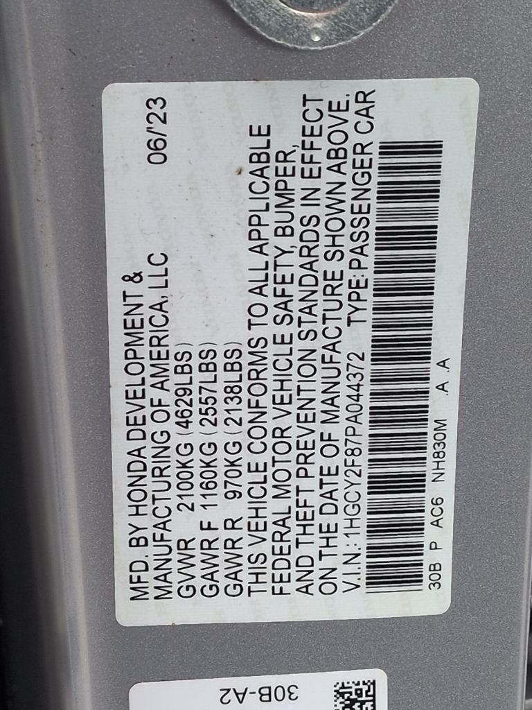 2023 Honda Accord Hybrid Touring