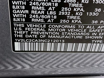 2022 Volkswagen Atlas Cross Sport 2.0T SE