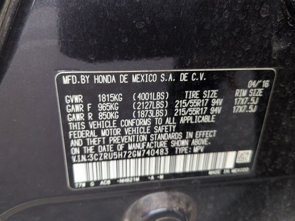 2016 Honda HR-V EX-L w/Navigation