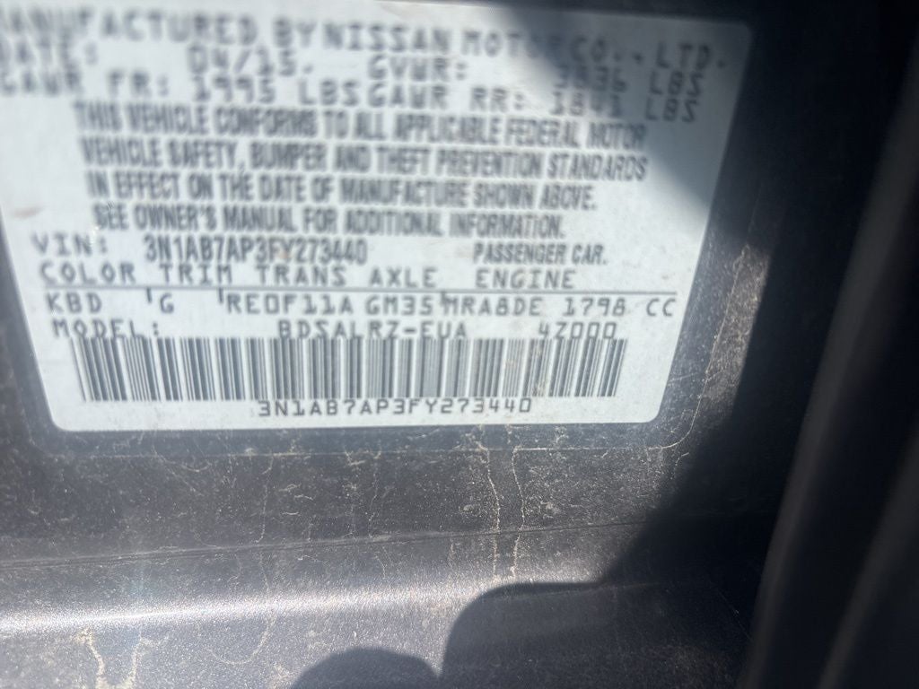 2015 Nissan Sentra SR