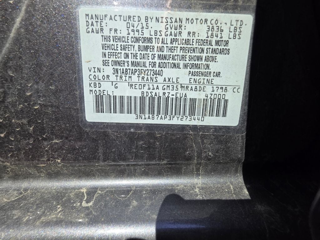 2015 Nissan Sentra SR