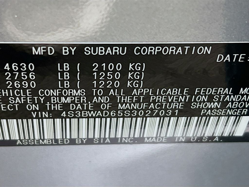 2025 Subaru Legacy Premium