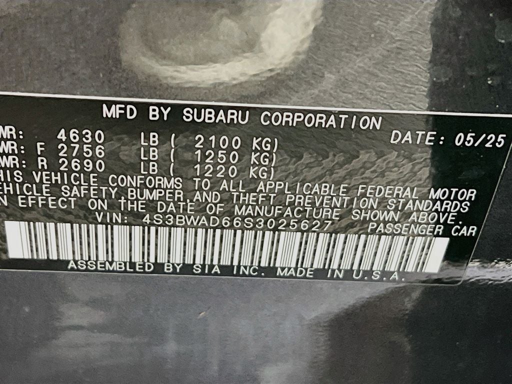 2025 Subaru Legacy Premium