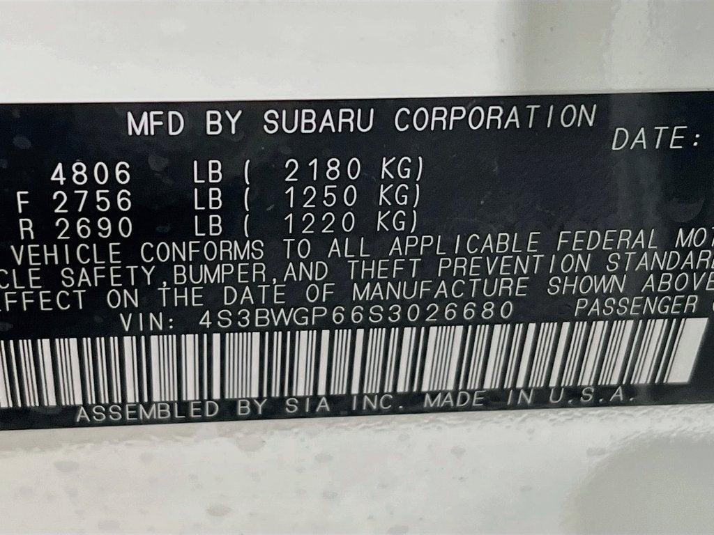 2025 Subaru Legacy Touring XT