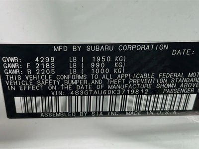2019 Subaru Impreza 2.0i Limited