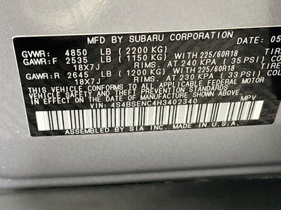 2017 Subaru Outback 3.6R Limited