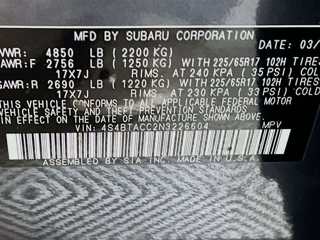 2022 Subaru Outback Premium