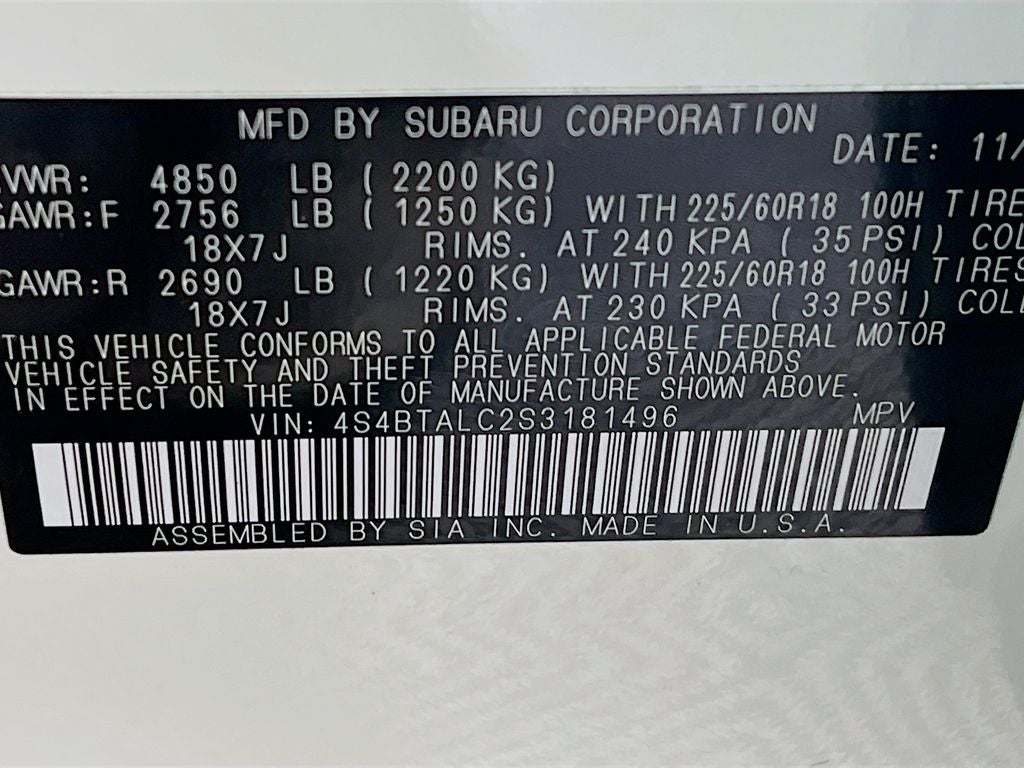 2025 Subaru Outback Onyx Edition