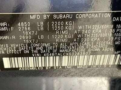 2025 Subaru Outback Onyx Edition