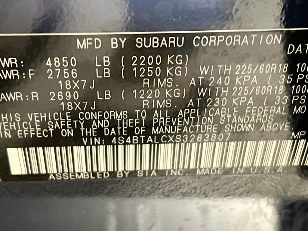 2025 Subaru Outback Onyx Edition