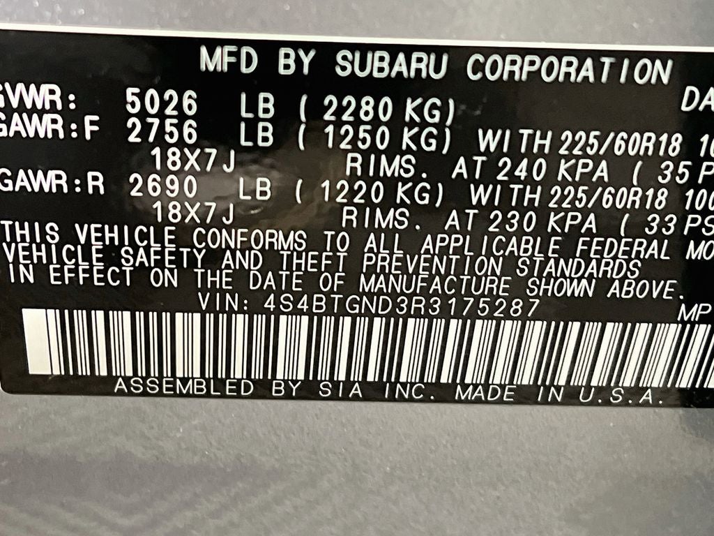 2024 Subaru Outback Limited XT