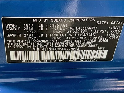 2024 Subaru Crosstrek Wilderness