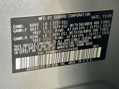 2025 Subaru Ascent Premium