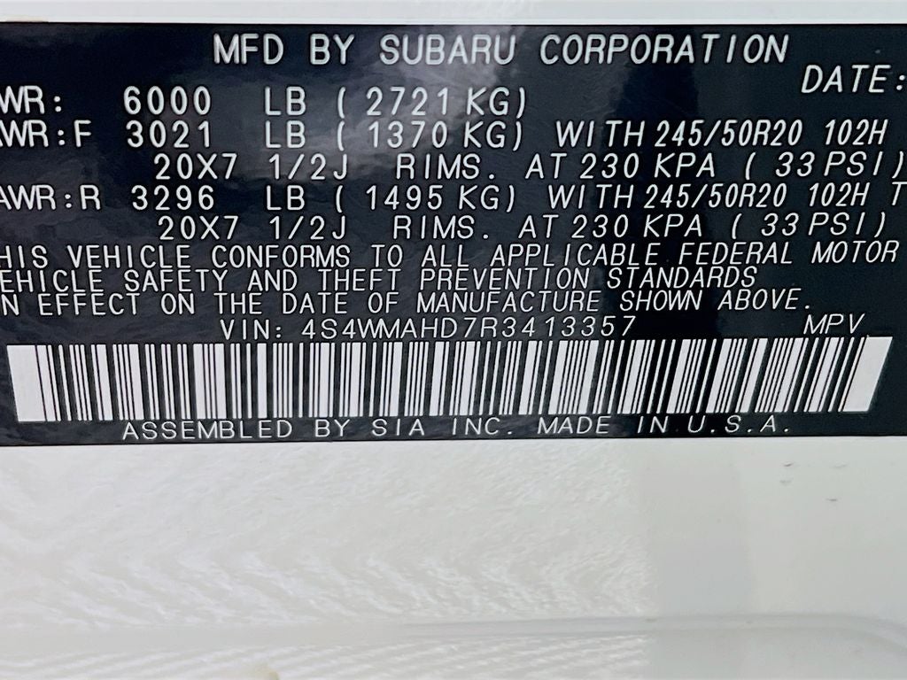 2024 Subaru Ascent Onyx Edition
