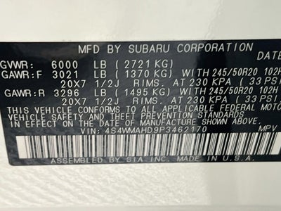 2023 Subaru Ascent Onyx Edition