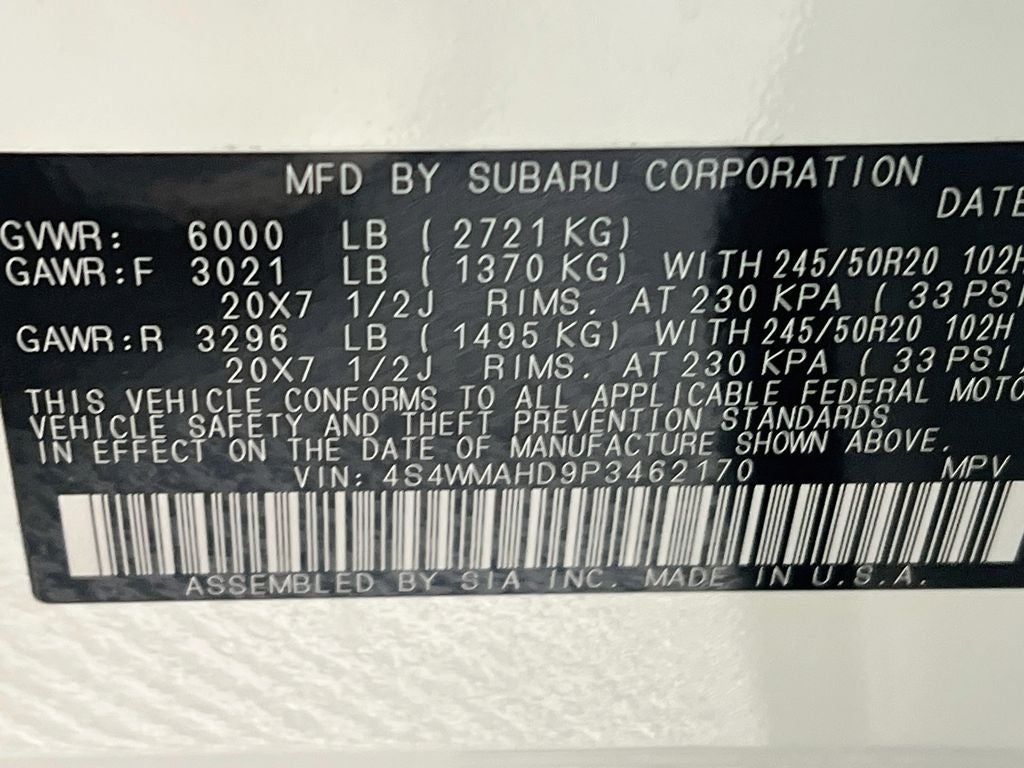 2023 Subaru Ascent Onyx Edition