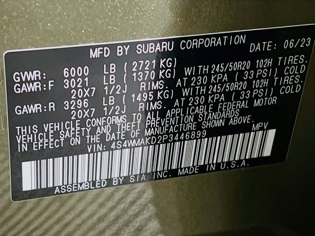 2023 Subaru Ascent Onyx Edition