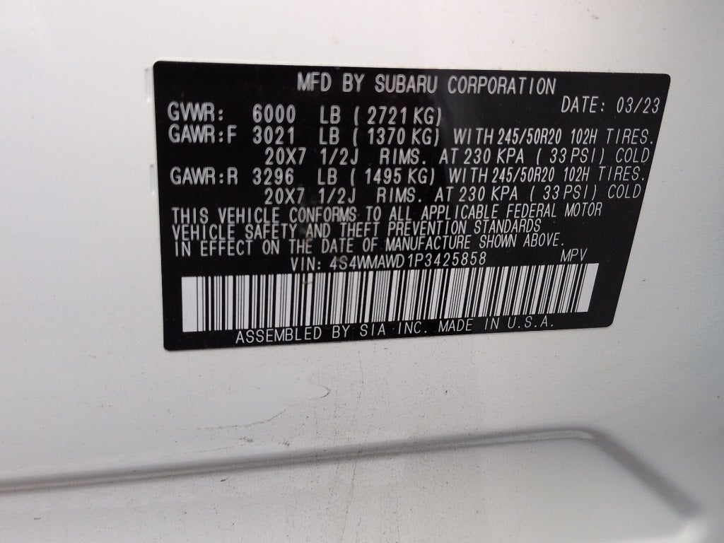 2023 Subaru Ascent Touring