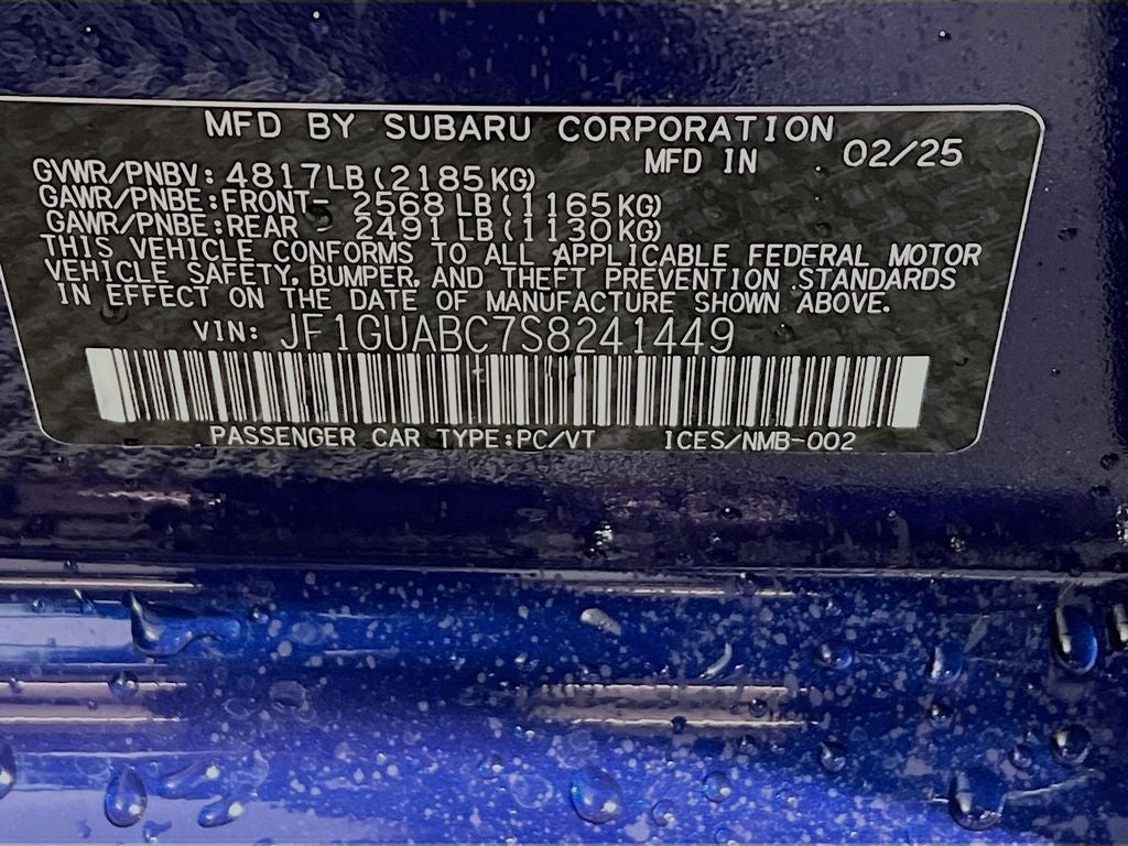 2025 Subaru Impreza Base