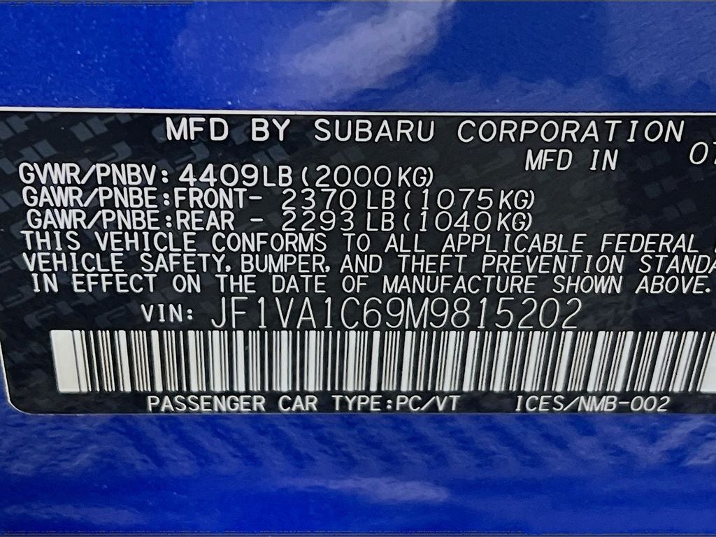 2021 Subaru WRX Premium