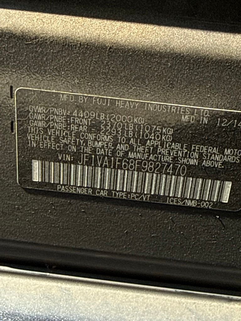 2015 Subaru Impreza WRX Premium