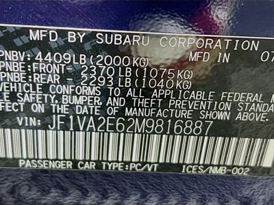 2021 Subaru WRX STi