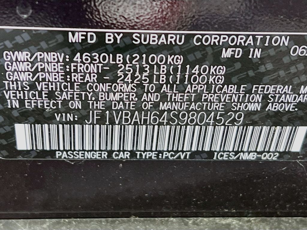 2025 Subaru WRX Premium