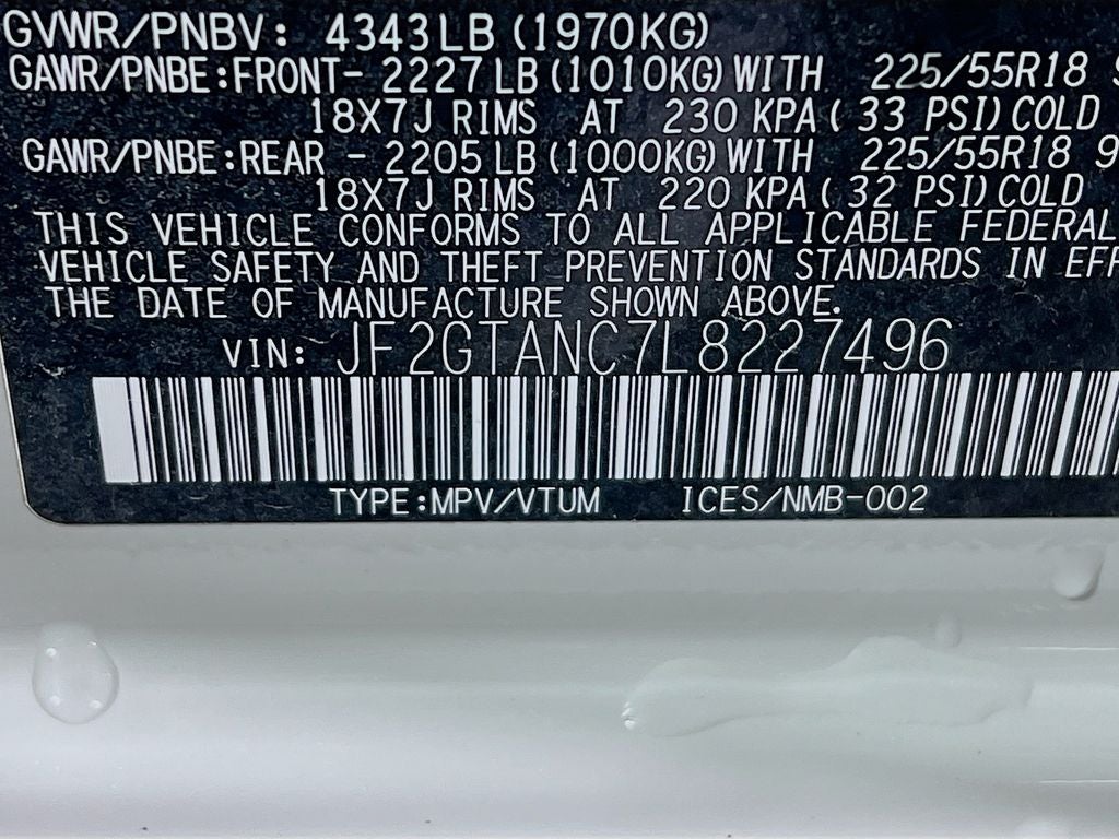 2020 Subaru Crosstrek Limited