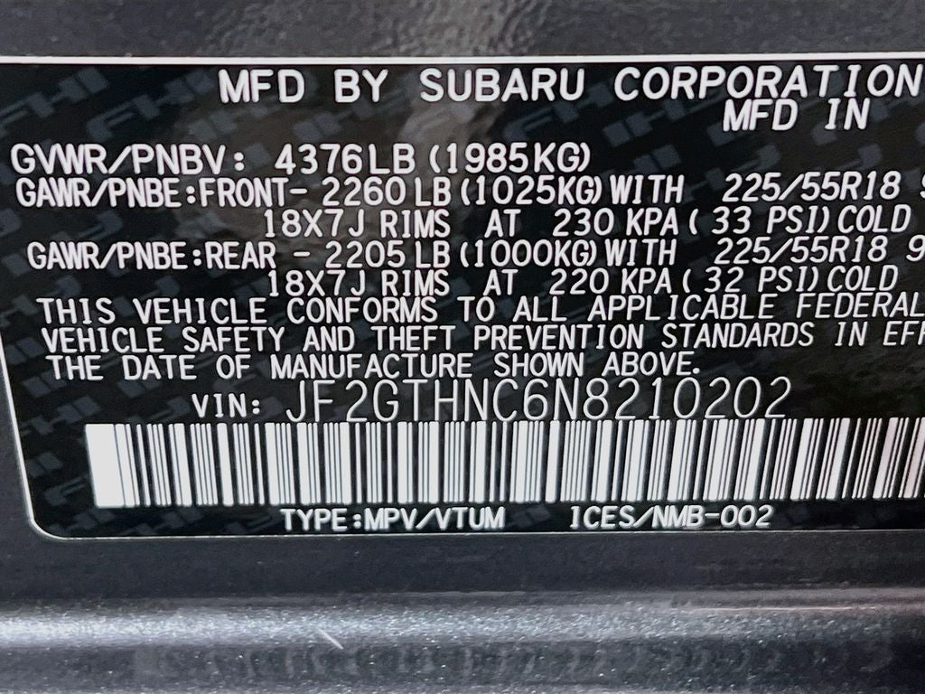 2022 Subaru Crosstrek Limited