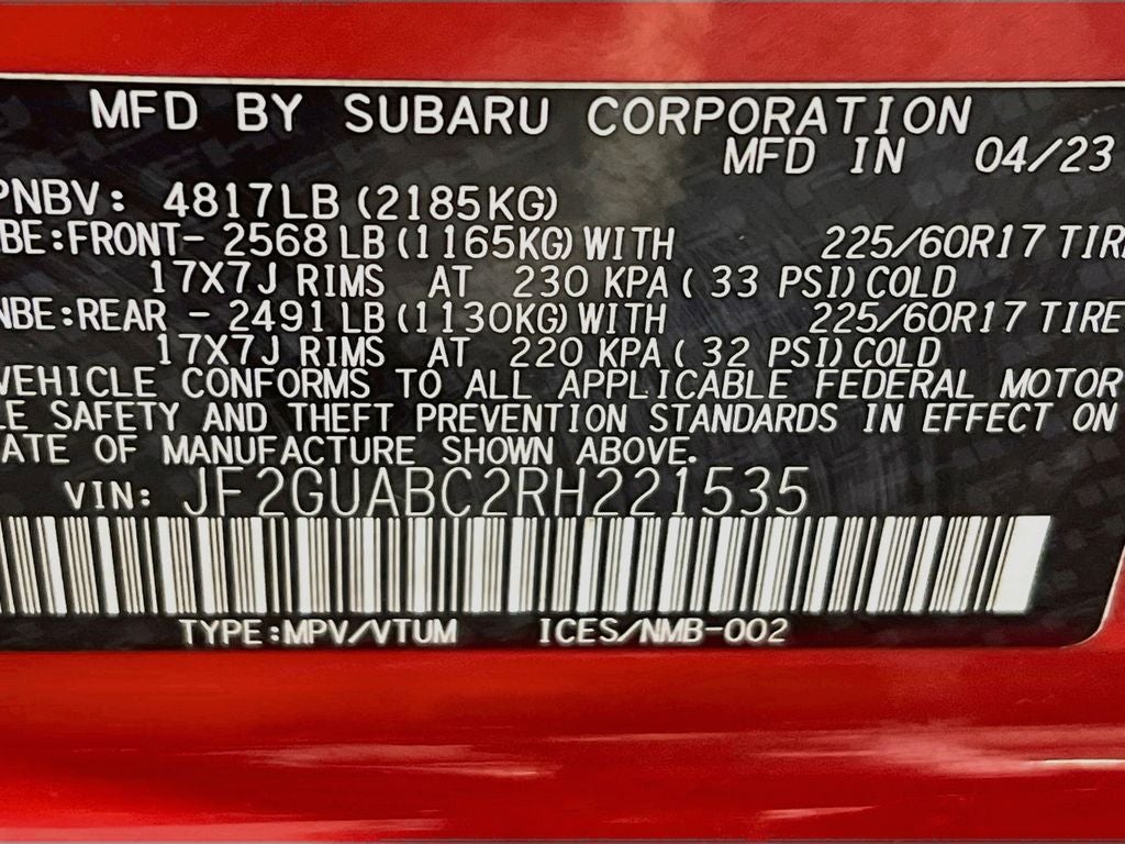 2024 Subaru Crosstrek Base