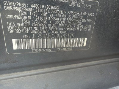 2011 Subaru Forester 2.5X
