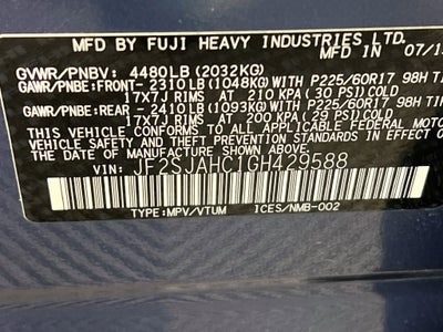2016 Subaru Forester 2.5i Limited