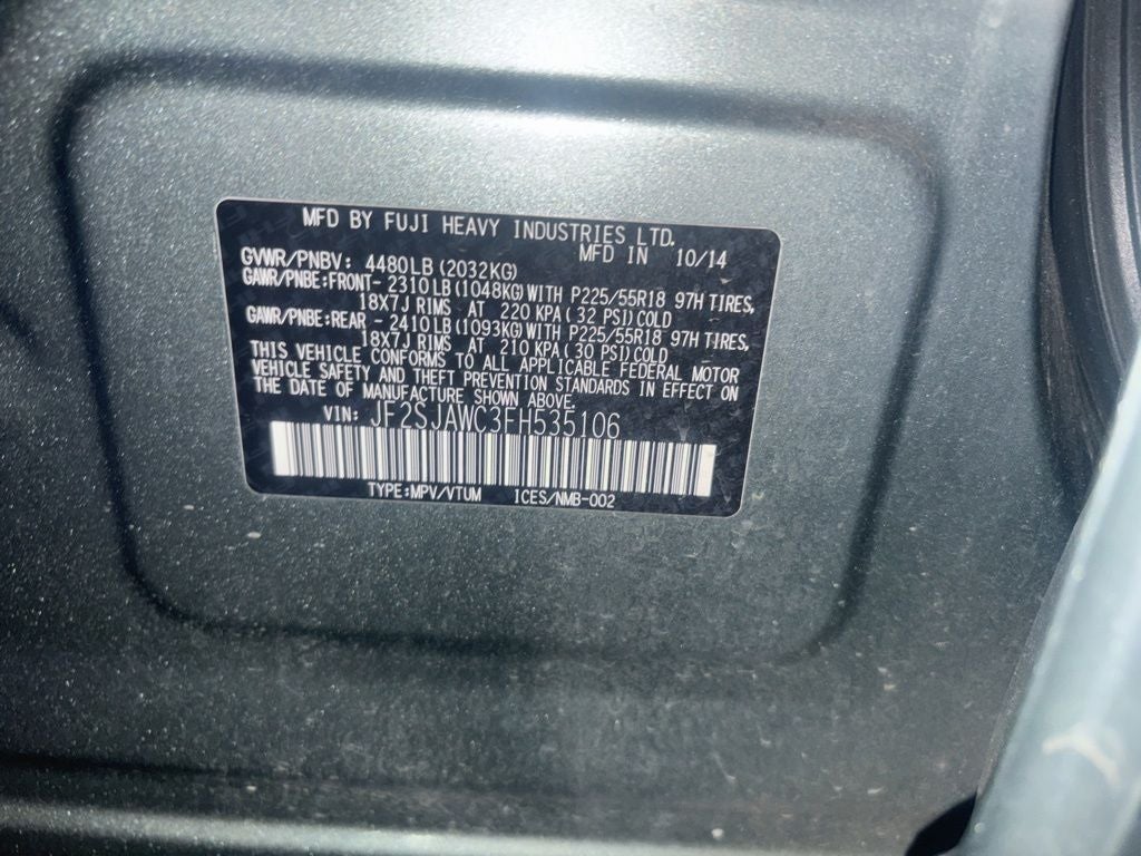 2015 Subaru Forester 2.5i Touring