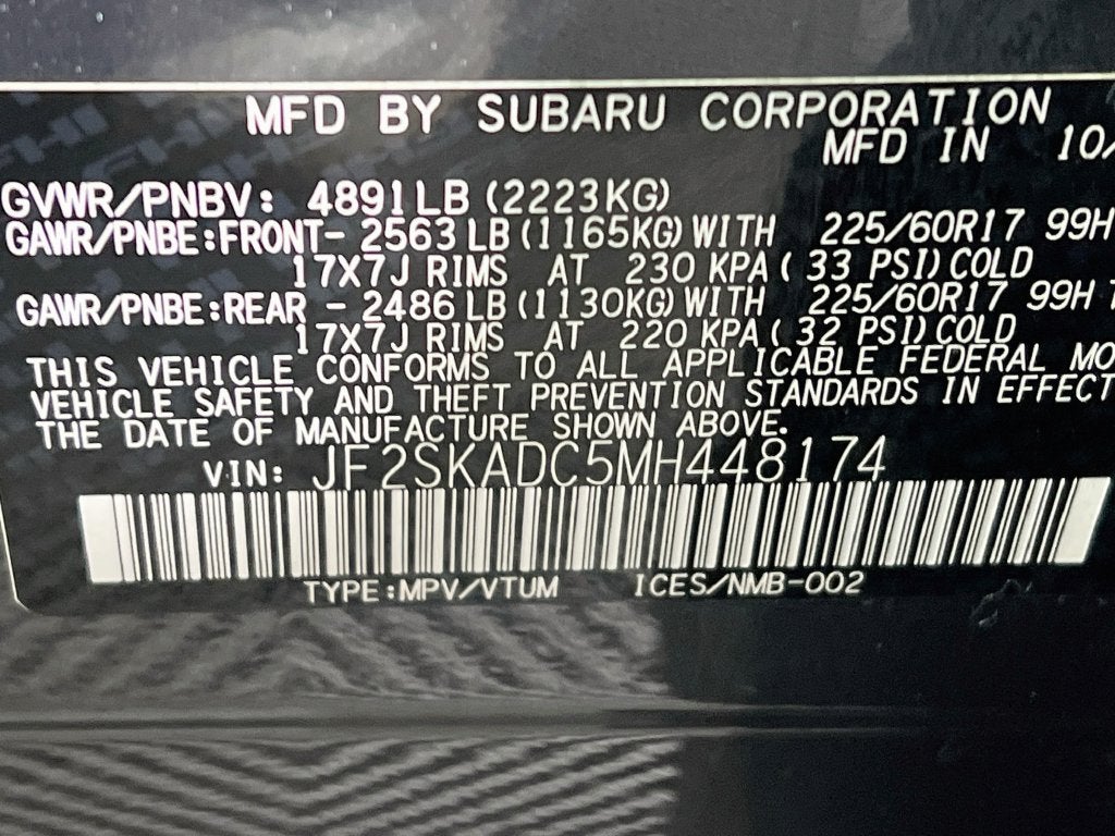 2021 Subaru Forester Base