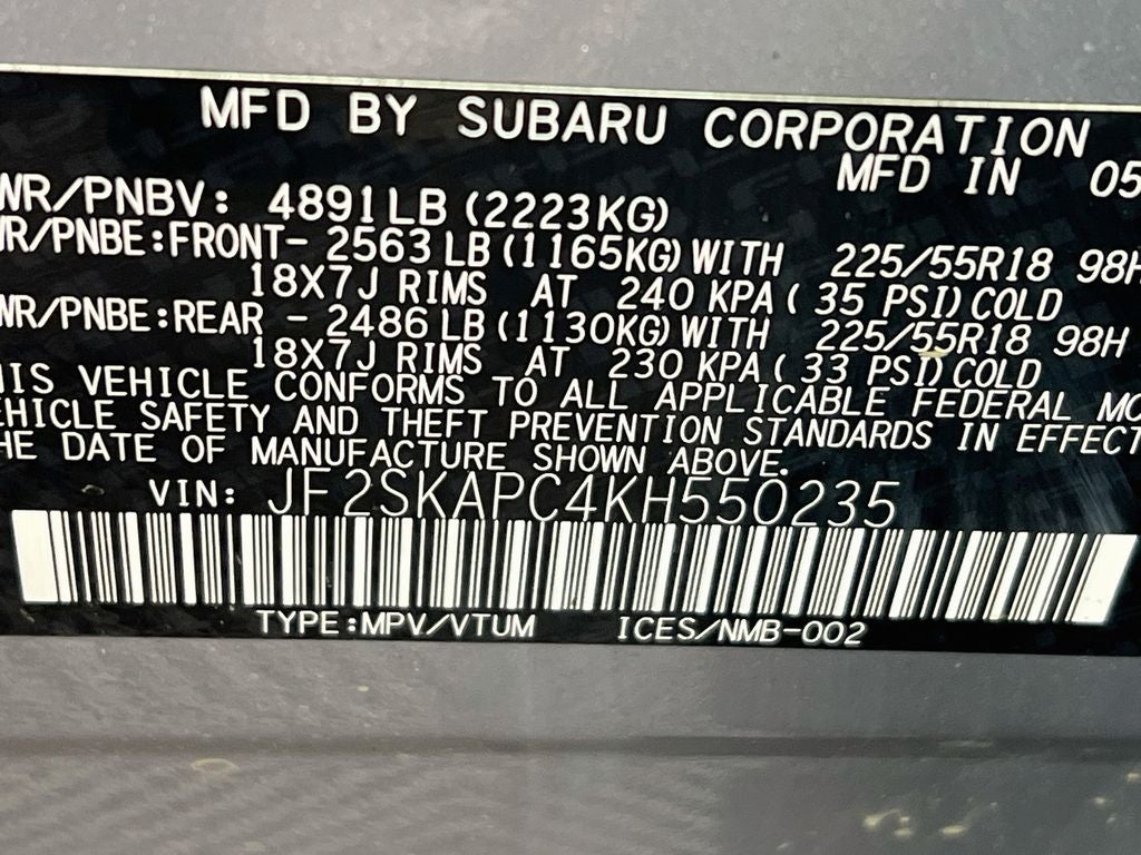 2019 Subaru Forester Sport