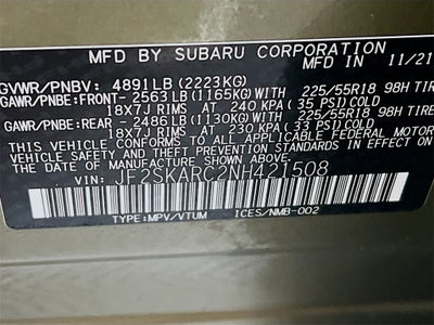 2022 Subaru Forester Touring