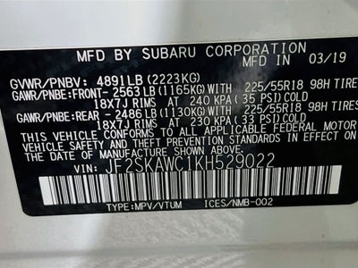 2019 Subaru Forester Touring