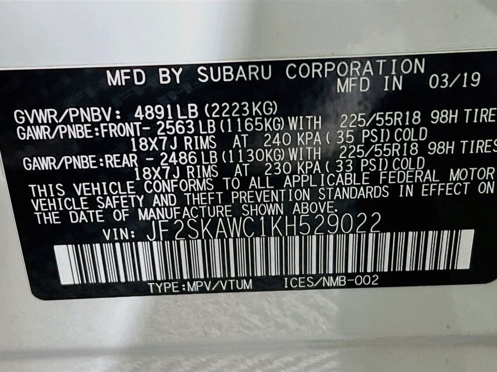 2019 Subaru Forester Touring