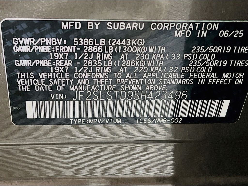 2025 Subaru Forester Hybrid Touring