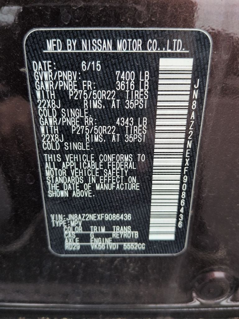 2015 INFINITI QX80 Limited