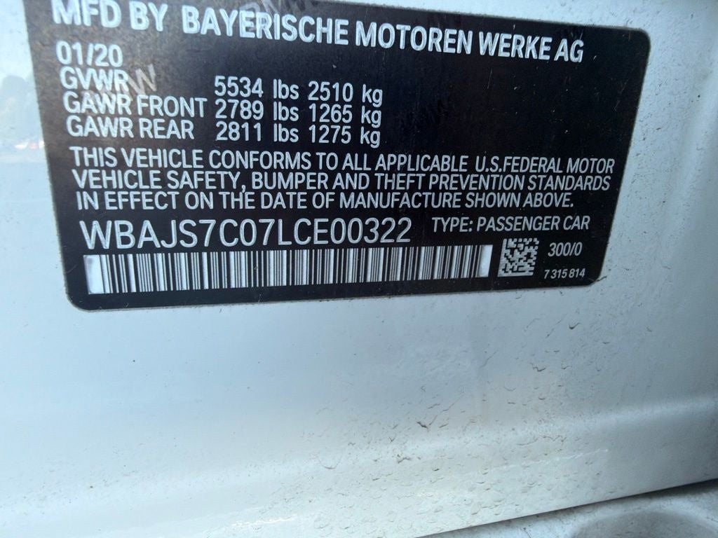 2020 BMW 5 Series M550i xDrive